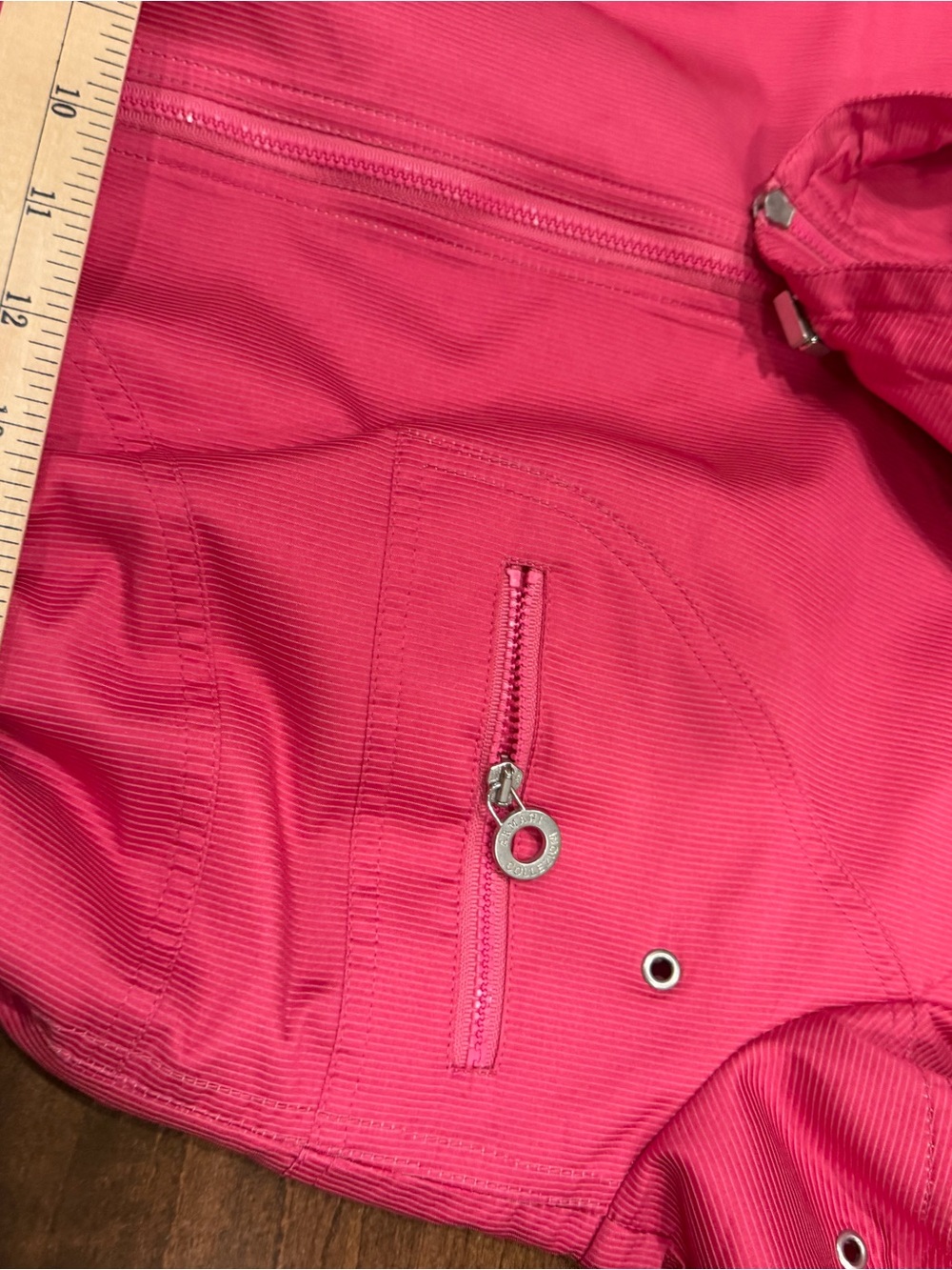 Vintage Armani Collezioni Hot Pink Hooded Zip-Front Jacket - Picture 8 of 10